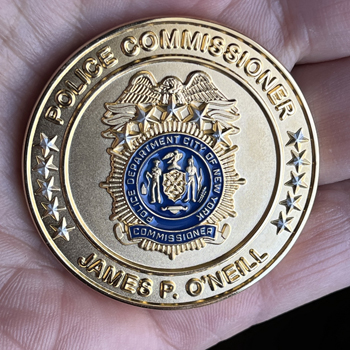 NYPD challenge coin Police Commissioner